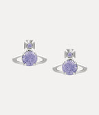 VIVIENNE WESTWOOD Reina Crystal - Embellished Orb Stud Earrings | 西太后 耳環 (紫色) - LondonKelly 英國名牌代購