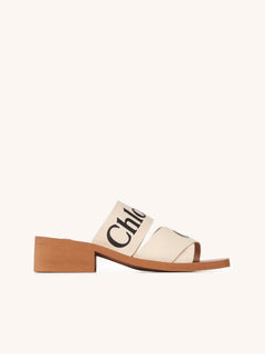 CHLOE Woody Heeled Mule | 蔻依 高跟涼鞋 (White)