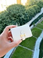 HERMES Bearn Mini Wallet Mushroom GHW | 愛馬仕 銀包 (白色)