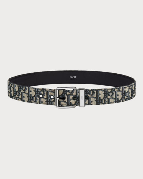 CHRISTIAN DIOR Men's 35MM Belt | 迪奧 男仕皮帶 (藍色老花)