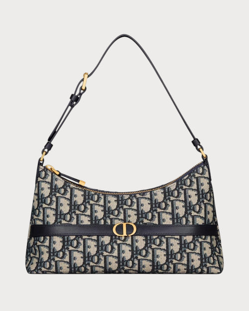 CHRISTIAN DIOR 30 Montaigne Mini Hobo Shoulder Bag | Dior underarm bag (blue presbyopia)