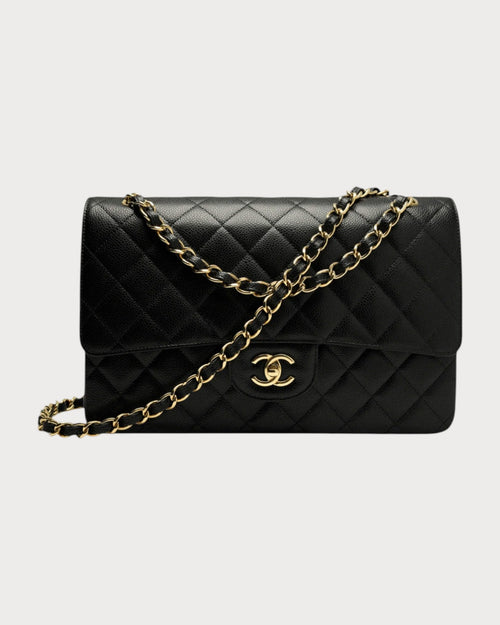 CHANEL A58600 Classic Handbag Grained Calfskin(Large/2 Colors)