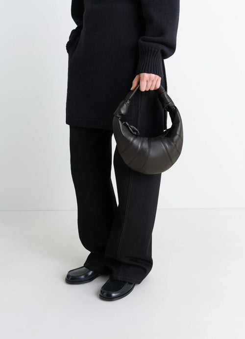 LEMAIRE Mini Fortune Croissant Bag Soft Nappa Leather | 迷你手袋 (黑色)