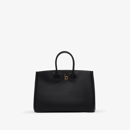 BURBERRY Medium Rocking Horse Tote Black | 博柏利 手袋 (中碼/黑色)