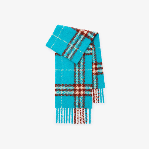 BURBERRY Check Alpaca Wool Blend Boucle Scarf | 博柏利 頸巾 (多色)