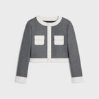 CELINE Brompton Jacket in Wool Cloth | 賽琳 Brompton 羊毛布外套（中灰色）