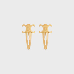 CELINE Set of 2 Snap Hair Clip in Brass | 賽琳 髮夾一套2件 (多色)