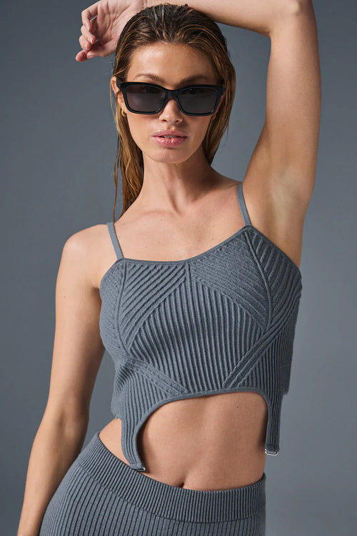 ALO YOGA Denim Knit Garter Tank | 丹寧針織吊帶背心 (多色)