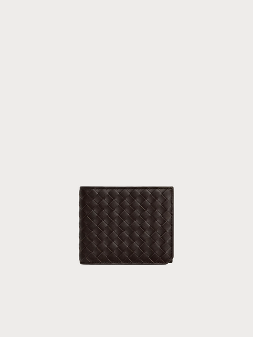 BOTTEGA VENETA (M) Intrecciato Piccolo Bi-Fold Wallet Calfskin(3 Colors)