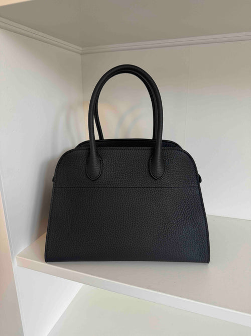THE ROW Soft Margaux 10 Bag in Leather | 手袋 (黑色)