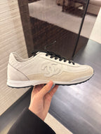 CHANEL 2025 Calfskin &amp; Suede Calfskin Trainers | Chanel sneakers (multi-color)