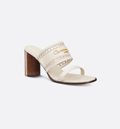 CHRISTIAN DIOR Women's D-Lane Heeled Slide | Dior high-heeled sandals (multi-color)