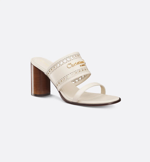 CHRISTIAN DIOR Women's D-Lane Heeled Slide | Dior high-heeled sandals (multi-color)
