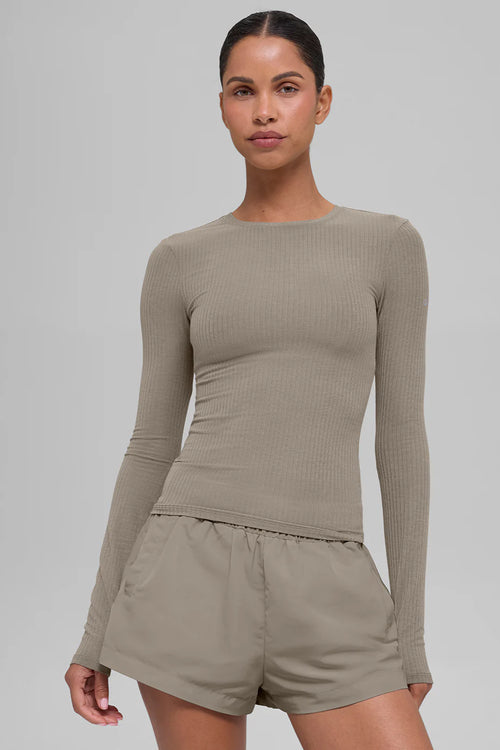 ALO YOGA Ribbed Sea Coast Long Sleeve | 羅紋長袖上衣 (多色)