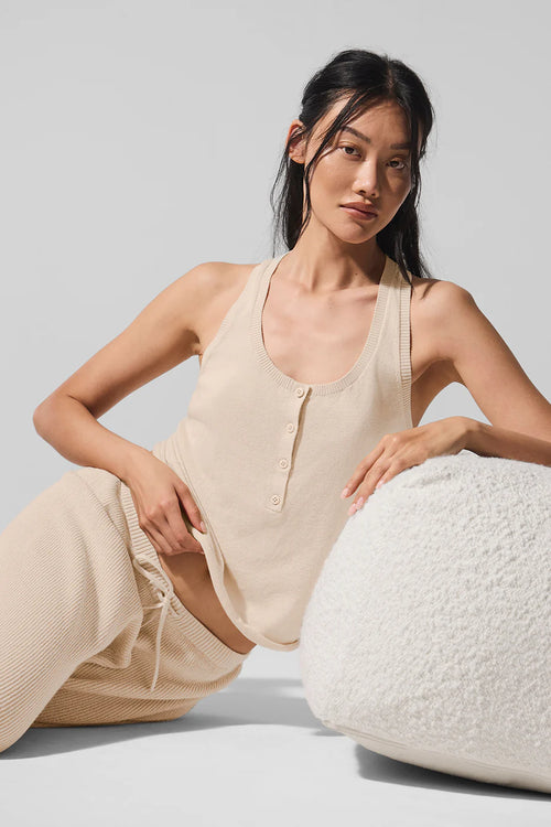 ALO YOGA Supernatural Sweater Henley Tank | 背心毛衣 (多色)