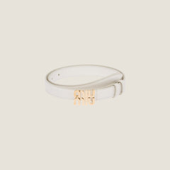 MIU MIU Logo Leather Belt | Miu Miu belt (2CM/multi-color)