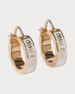 MIU MIU Enameled metal earrings | 繆繆 耳環 (多色)
