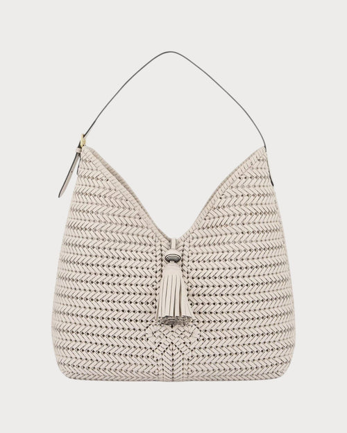 ANYA HINDMARCH Neeson Tassel Hobo Bag (Chalk) - LONDONKELLY 英國名牌代購