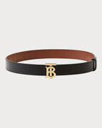 BURBERRY Leather Reversible TB Belt | 博柏利 雙面皮帶 (3CM/黑啡色) - LONDONKELLY 英國名牌代購