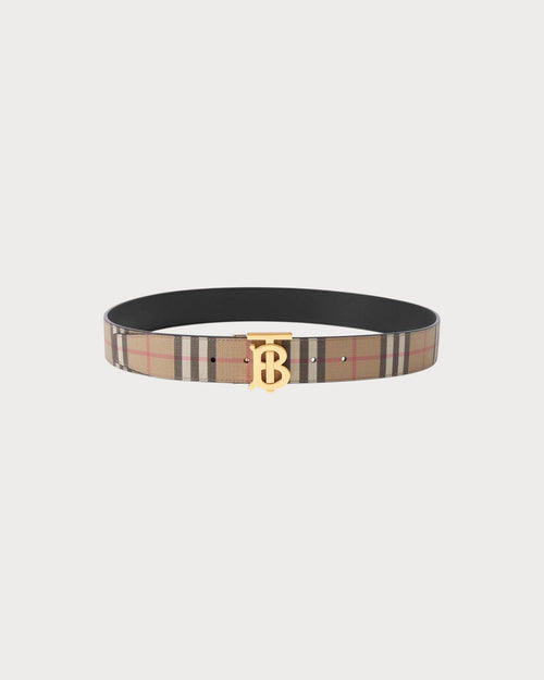 BURBERRY Men's Reversible TB Belt | 博柏利 男仕皮帶 (3.5CM/啡黑色) - LONDONKELLY 英國名牌代購