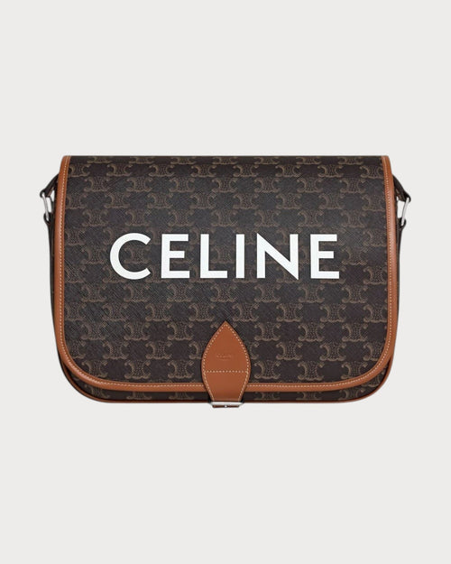 CELINE Men's Messenger Folco In Triomphe Canvas | 賽琳 男仕手袋 (啡色) - LONDONKELLY 英國名牌代購
