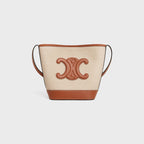 CELINE Small Bucket Cuir Triomphe In Textile | 賽琳 水桶袋 (啡色) - LondonKelly 英國名牌代購