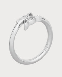 CELINE Triomphe Asymmetric Ring Brass with Rhodium Finish(2 Colors) - LONDONKELLY 英國名牌代購