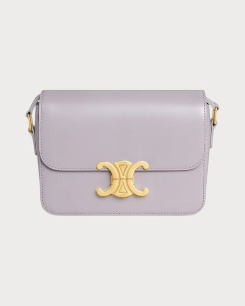 CELINE Triomphe Bag Shiny Calfskin Black Shiny Calfskin(Teen/Many) - LONDONKELLY 英國名牌代購