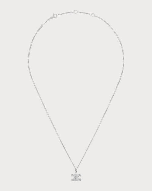 CELINE Triomphe Rhinestone Necklace Brass(2 Colors) - LONDONKELLY 英國名牌代購