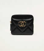 CHANEL AP2086 19 Zipped Coin Purse Shiny Lambskin | 香奈兒 銀包 (黑色) - LONDONKELLY 英國名牌代購