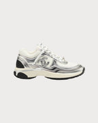 CHANEL G39792 Trainers Fabric & Laminated White & Silver | 香奈兒 波鞋 (銀色) - LONDONKELLY 英國名牌代購