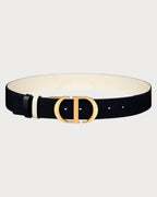 CHRISTIAN DIOR 30 Montaigne Reversible Belt | 迪奧 雙面皮帶 (35mm/黑色) - LONDONKELLY 英國名牌代購