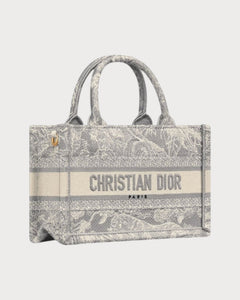 CHRISTIAN DIOR Dior Book Tote With Strap Oblique Embroidery Canvas(Mini/3 Colors) - LONDONKELLY 英國名牌代購