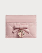 CHRISTIAN DIOR Lady Dior Freesia Card Holder | 迪奧 蝴蝶結卡套 (多色) - LONDONKELLY 英國名牌代購
