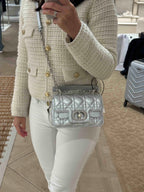 CHRISTIAN DIOR Mini Dior Jolie Top Handle Bag(Silver) - LONDONKELLY 英國名牌代購