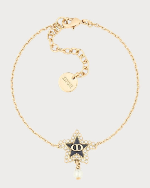 CHRISTIAN DIOR Petit CD Lucky Baroque Bracelet | 迪奧 幸運星手鏈 (黑色) - LondonKelly 英國名牌代購