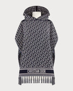 [2023 新款] CHRISTIAN DIOR Oblique Hooded Poncho | 迪奧 老花連帽披肩 (藍色老花)