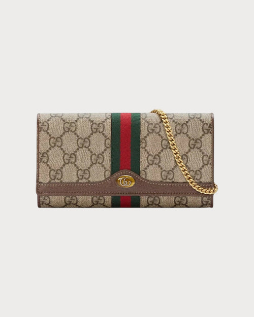 GUCCI Ophidia GG Chain Wallet | 古馳 銀包連鏈帶 (啡色)