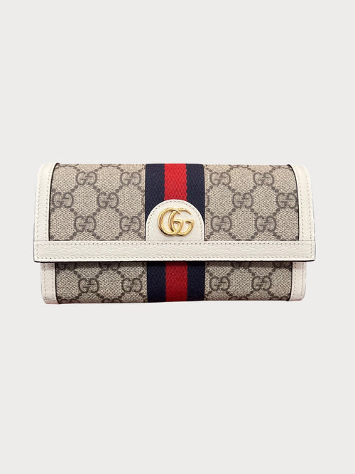 GUCCI Ophidia Long Wallet Leather(White) - LONDONKELLY 英國名牌代購