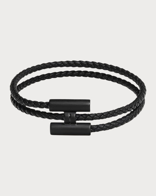 HERMES Men's Tournis Tresse bracelet | 愛馬仕 男仕手鏈 (全黑色) - LONDONKELLY 英國名牌代購
