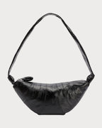 LEMAIRE Medium Croissant Bag In Coated Cotton | 手袋 (中碼/黑色) - LONDONKELLY 英國名牌代購