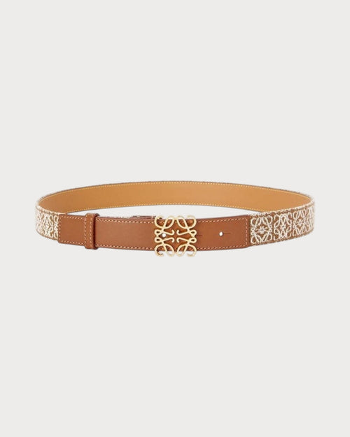 LOEWE Anagram Belt | 羅意威 皮帶 (2.8CM/啡色) - LONDONKELLY 英國名牌代購