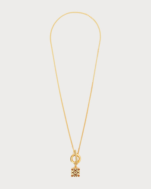 LOEWE Anagram Cube Pendant | 羅意威 頸鏈 (金色)