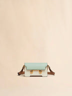 MARNI Green Cream and Brown Leather Trunkaroo Mini Shoulder Bag | 瑪尼 迷你袋 (綠色) - LondonKelly 英國名牌代購