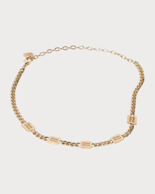 MIU MIU Metal Necklace | 繆繆 頸鏈 (金色) - LONDONKELLY 英國名牌代購