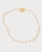 MIU MIU Metal Necklace with Synthetic Pearls | 繆繆 珍珠頸鏈 (金色) - LONDONKELLY 英國名牌代購