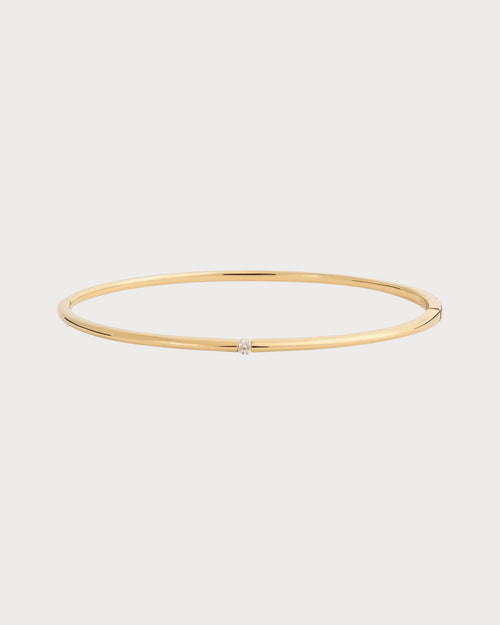 PERSEE Small Yellow Gold and Diamond Zeus Bangle | 小型黃金鑽石宙斯手環 (黃金) - LondonKelly 英國名牌代購