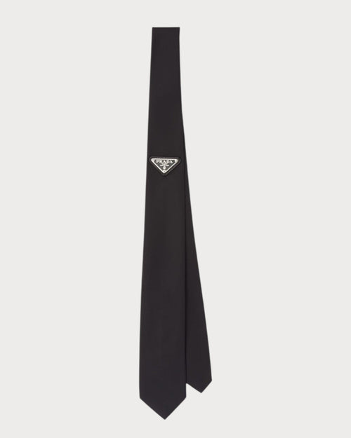 PRADA UCR77 Men's Re - Nylon Gabardine Tie Black | 普拉達 男仕領帶 (黑色) - LONDONKELLY 英國名牌代購
