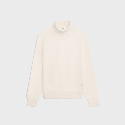 CELINE Turtleneck Sweater in Fine Wool | 賽琳 細羊毛高領毛衣（米白色）