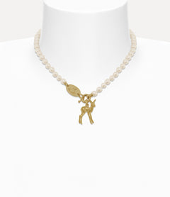 VIVIENNE WESTWOOD Monette Small Pearl Gold Necklace | 西太后 珍珠頸鏈 (金色) - LondonKelly 英國名牌代購